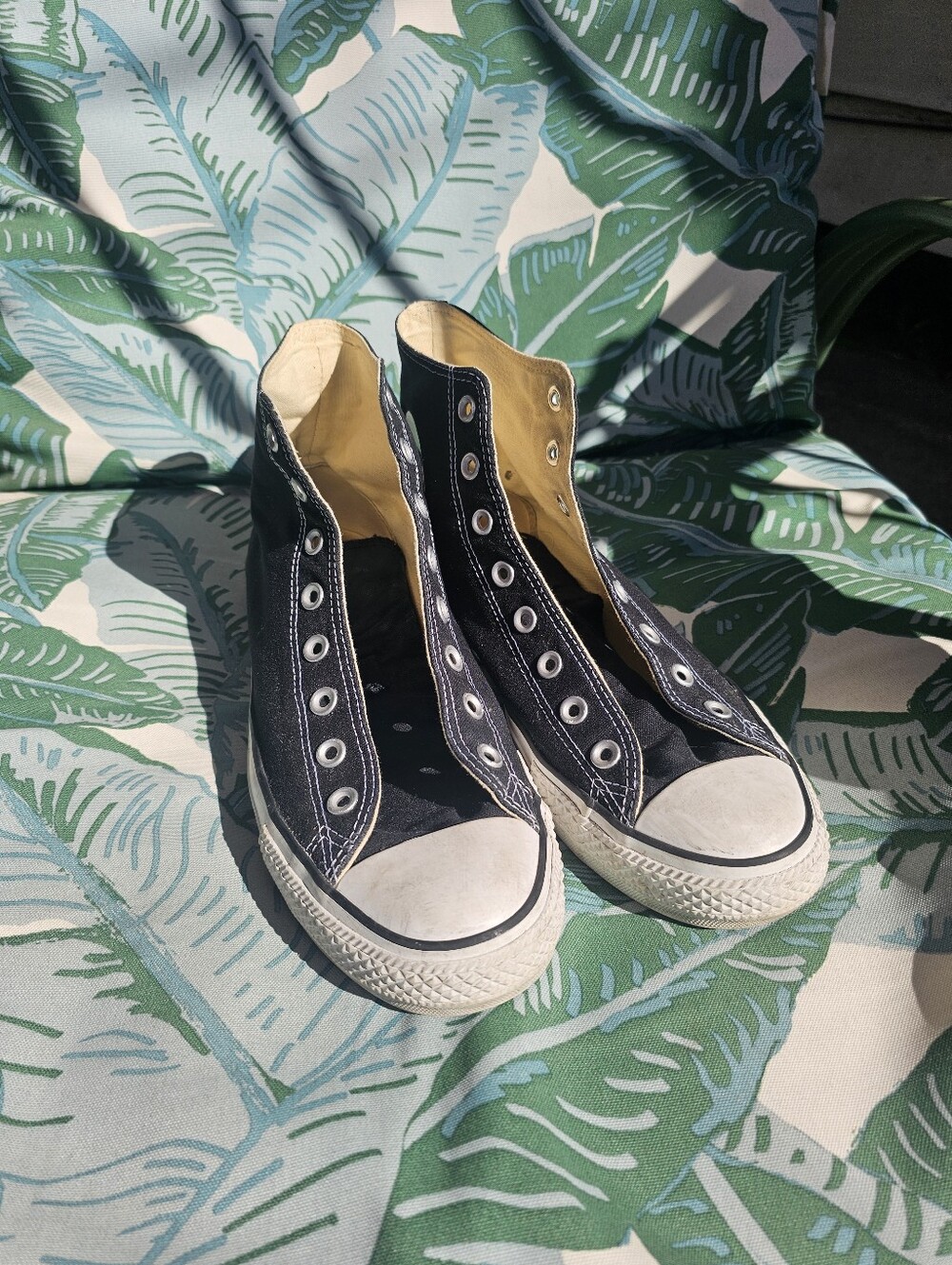 Classic Black High-Top Canvas Mens 10